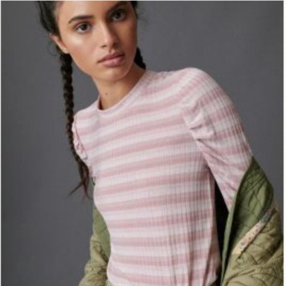 NWOT Ysabel Striped Top XL - Picture 1 of 5